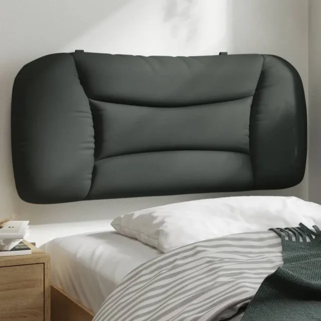 vidaXL Hoofdbordkussen "Hvar" 90 cm stof donkergrijs