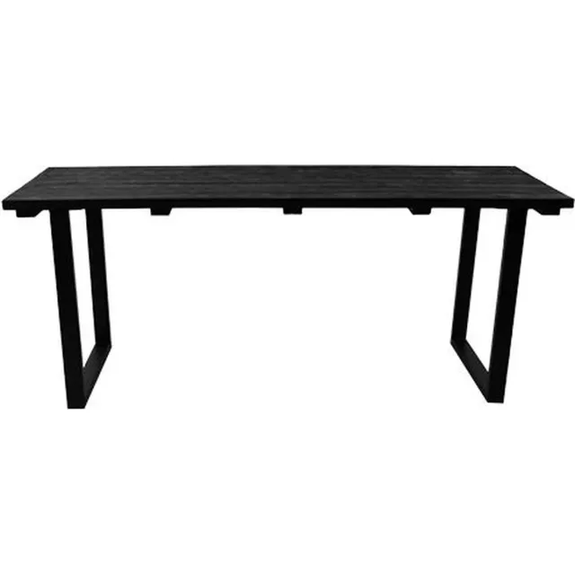 van der Leeden Tuintafel Formentera Teak - 240x80x73 cm Zwart