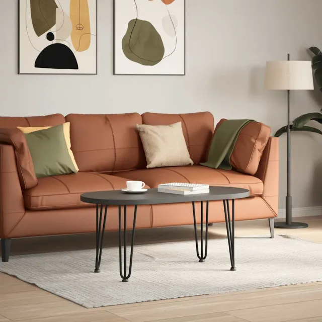 vidaXL Haarnadelpoten voor Salontafel 4 st 42 cm massief staal zwart