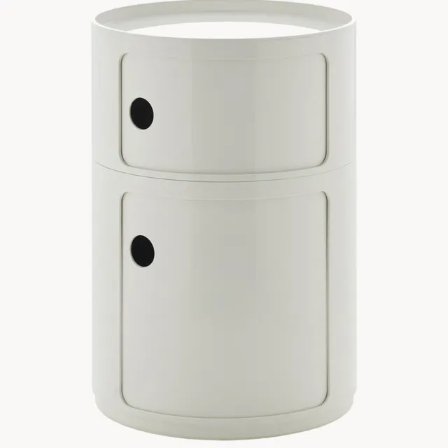 Kartell Design container Componibili, 2 modules, H 62 cm Wit