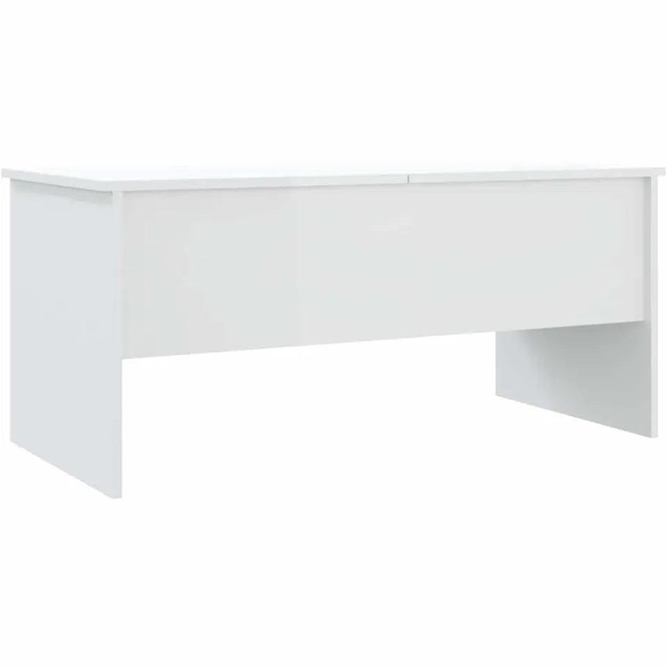 vidaXL Salontafel 102x50,5x46,5 cm bewerkt hout hoogglans wit, foto 3
