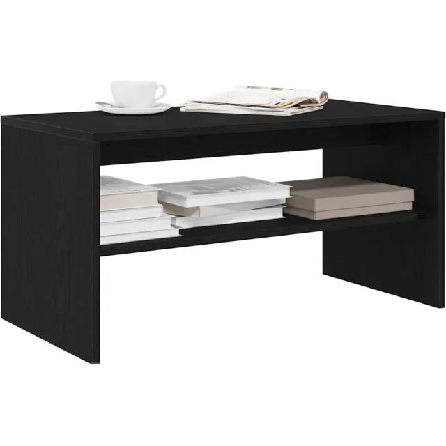 vidaXL Tv-meubel 80x40x40 cm spaanplaat zwart eikenkleurig