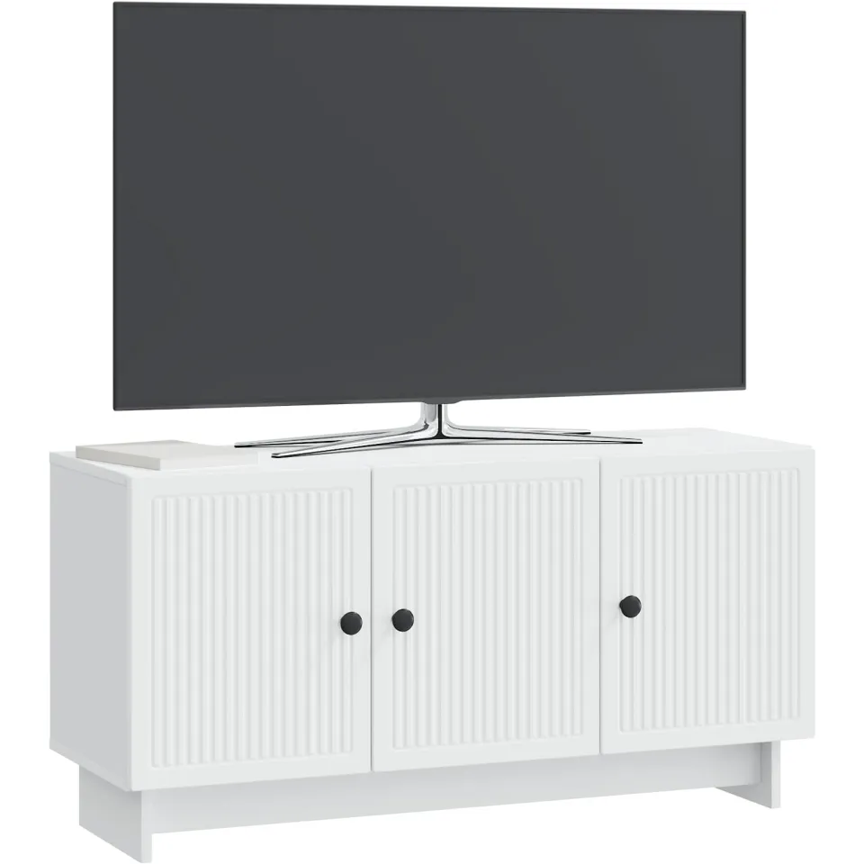 vidaXL TV-kast Wit 99 x 34,5 x 50 cm Bewerkt hout, foto 3