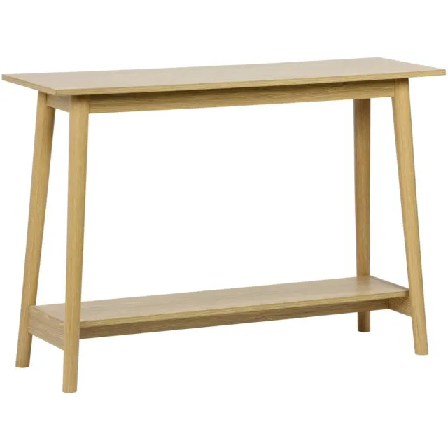 sweeek Scandinavische notenhouten sidetable, b 120 x d 35 x h 76cm Essen effect