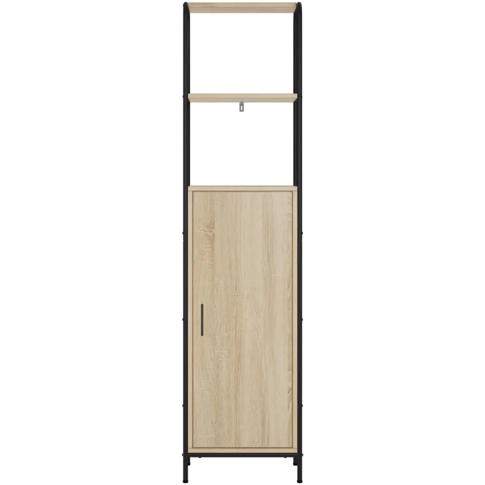 vidaXL Hoge kast Sonoma Eiken 40 x 33 x 161 cm Bewerkt hout, foto 4
