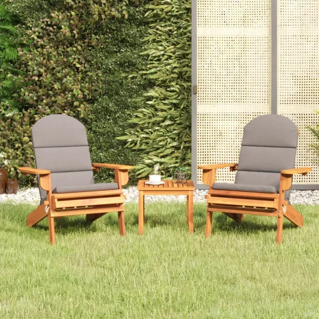 vidaXL 3-delige Loungeset Adirondack massief acaciahout bruin, foto 2