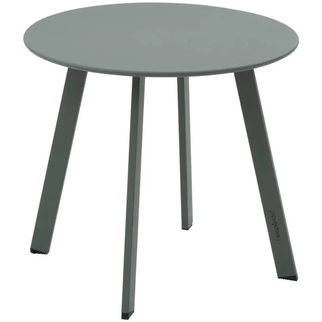 Hespéride Ronde bijzettafel voor in de tuin van staal met uitlopende poten SAONA vert