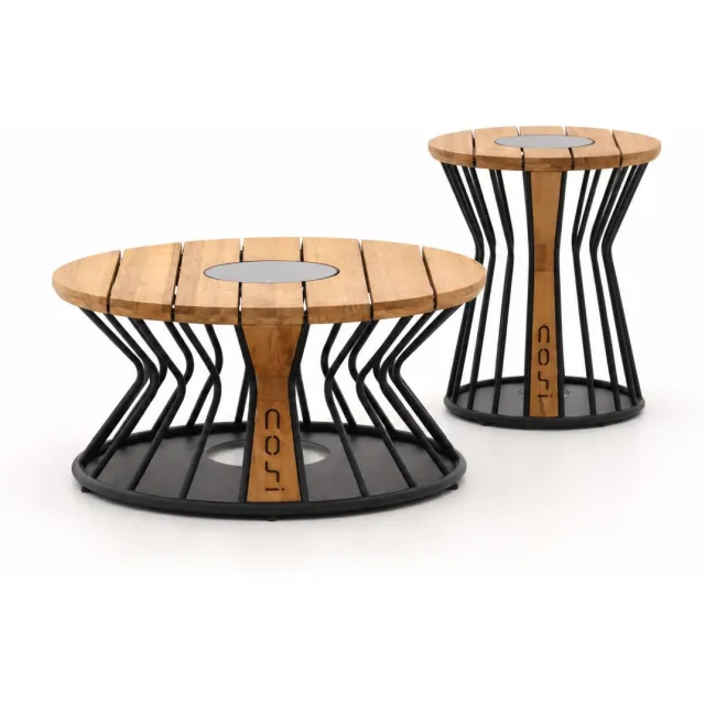 Cosi Cosilumia Bijzet tuintafel set ø70cm (h:41cm)/ø52cm (h:60cm)