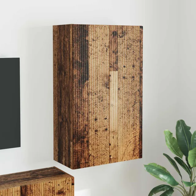 vidaXL TV-wandkast 59,5 x 31 x 100 cm Oud Hout Bewerkt hout Bruin