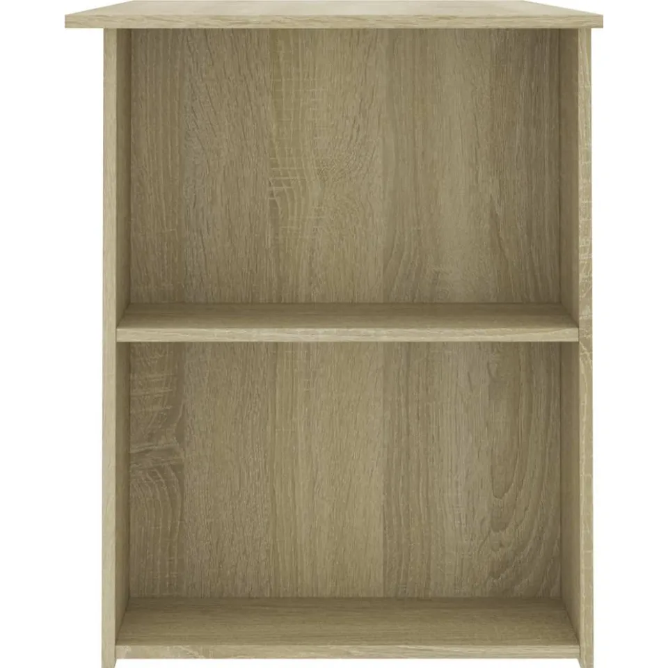 vidaXL Bureau 110x60x73 cm bewerkt hout sonoma eikenkleurig, foto 4