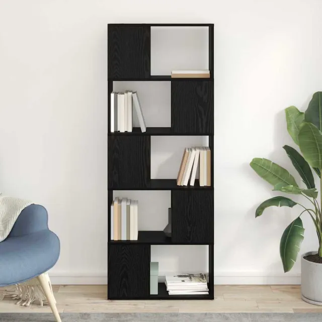 vidaXL Tv-meubelset 60 x 24 x 156 cm Zwart Bewerkt hout, foto 2