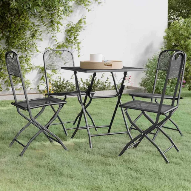 vidaXL 5-delige Tuinset metaalgaas antracietkleurig, foto 2