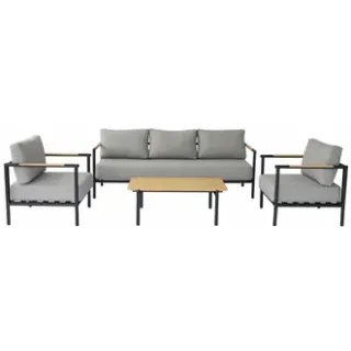 Central Park - Loungeset Zante - Aluminium/eucalyptus - 5 Personen, foto 2
