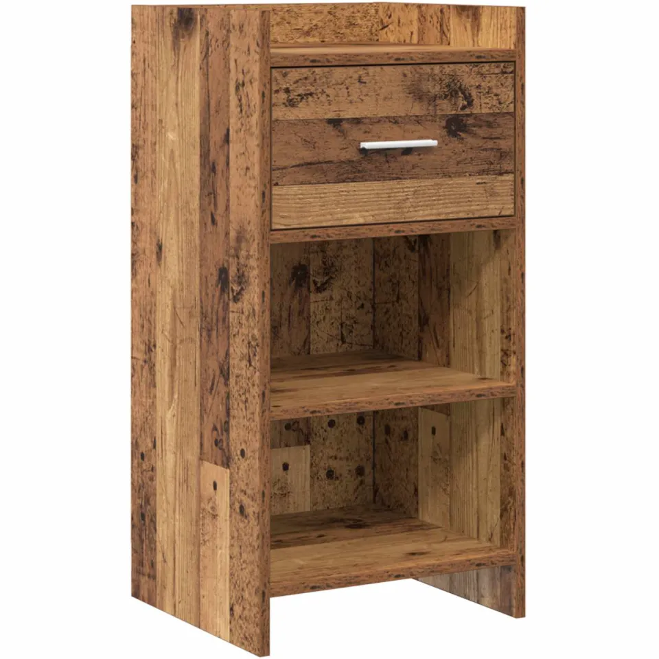 vidaXL Dressoir Oud hout 40 x 36 x 80 cm Bewerkt hout bruin, foto 3
