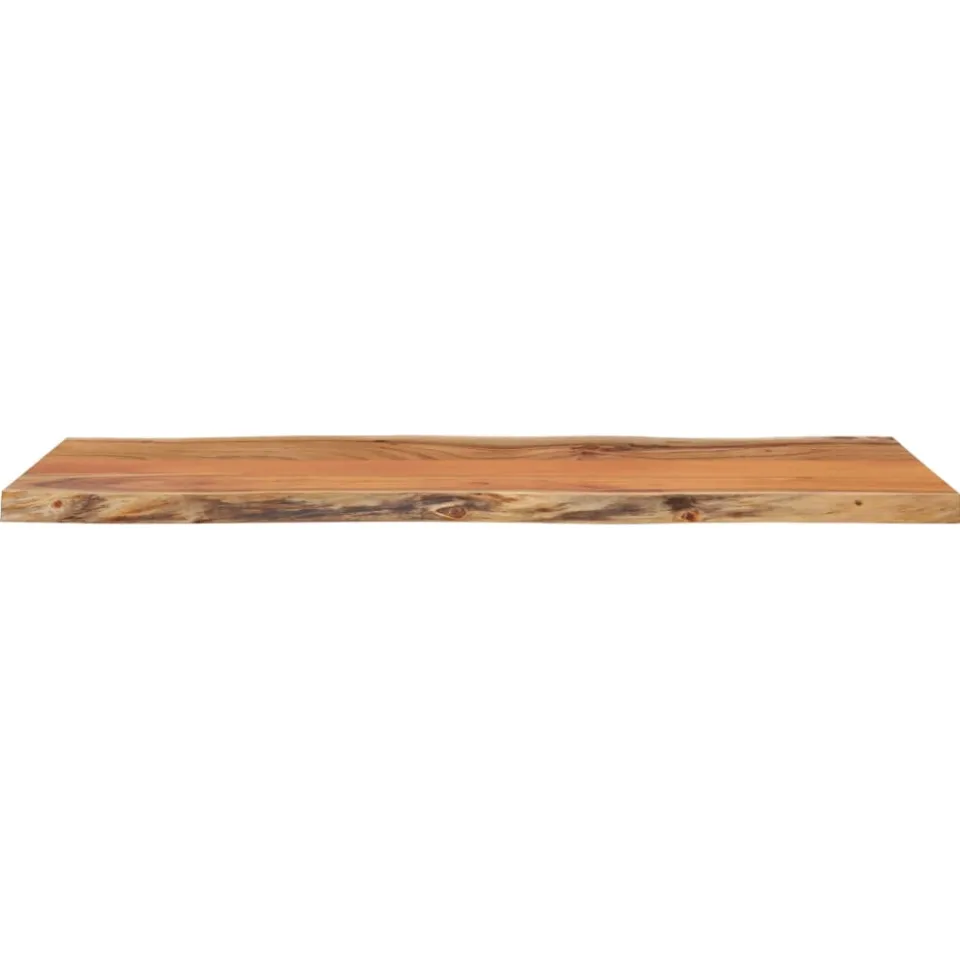vidaXL Tafelblad rechthoekig natuurlijke rand 80x40x2,5 cm acaciahout Bruin