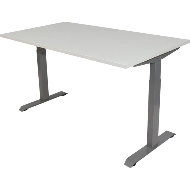 Game Hero Office Hero® Cosmic - In hoogte verstelbaar bureau grijs frame - Game bureau - Computertafel - Werktafel - 160x80 - Wit