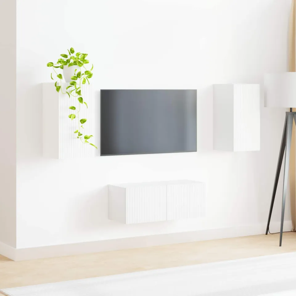 vidaXL Tv-meubelset 2 st 78,5 x 31 x 30 cm Wit, foto 3