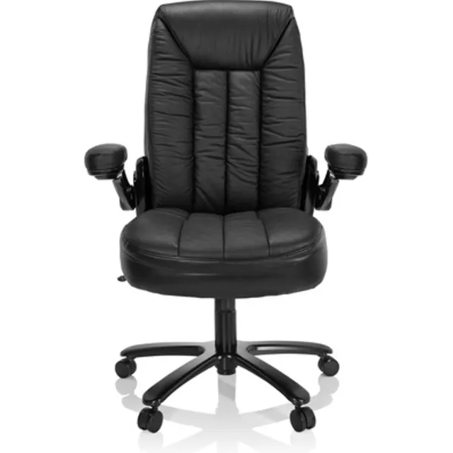 hjh office Zware stoelen / Bureaustoel INSTRUCTOR III XXL Leder zwart hjh OFFICE