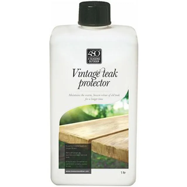 4 Seasons Outdoor Vintage teak beschermer 1000 ml Bruin