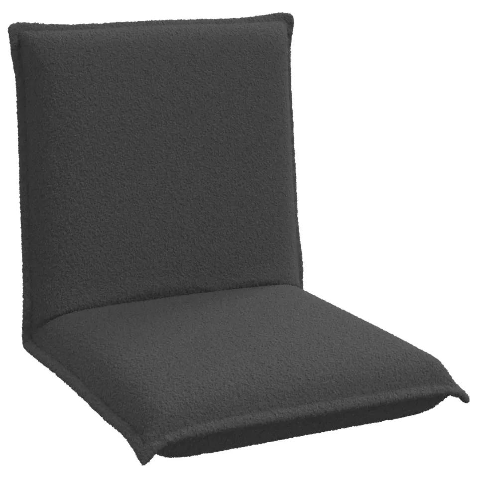 vidaXL Verstelbare vlo stoelen Donkergrijs Schapenstof, foto 4