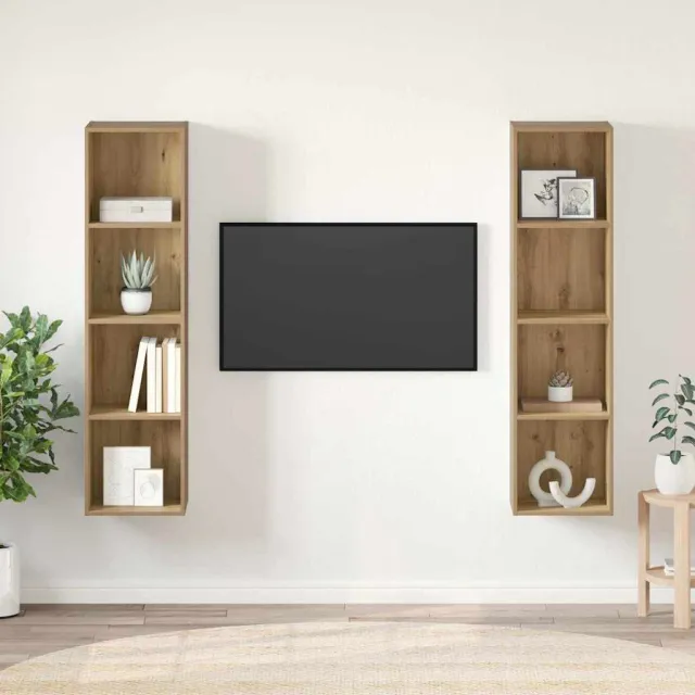 vidaXL Tv-meubelset 2 st 37 x 37 x 142,5 cm Bruin, foto 2
