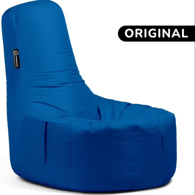 Casacomfy Relax Original - Zitzak - Volwassenen & Tieners - Ergonomisch - Waterbestendig - Binnen & Buiten - Blauw
