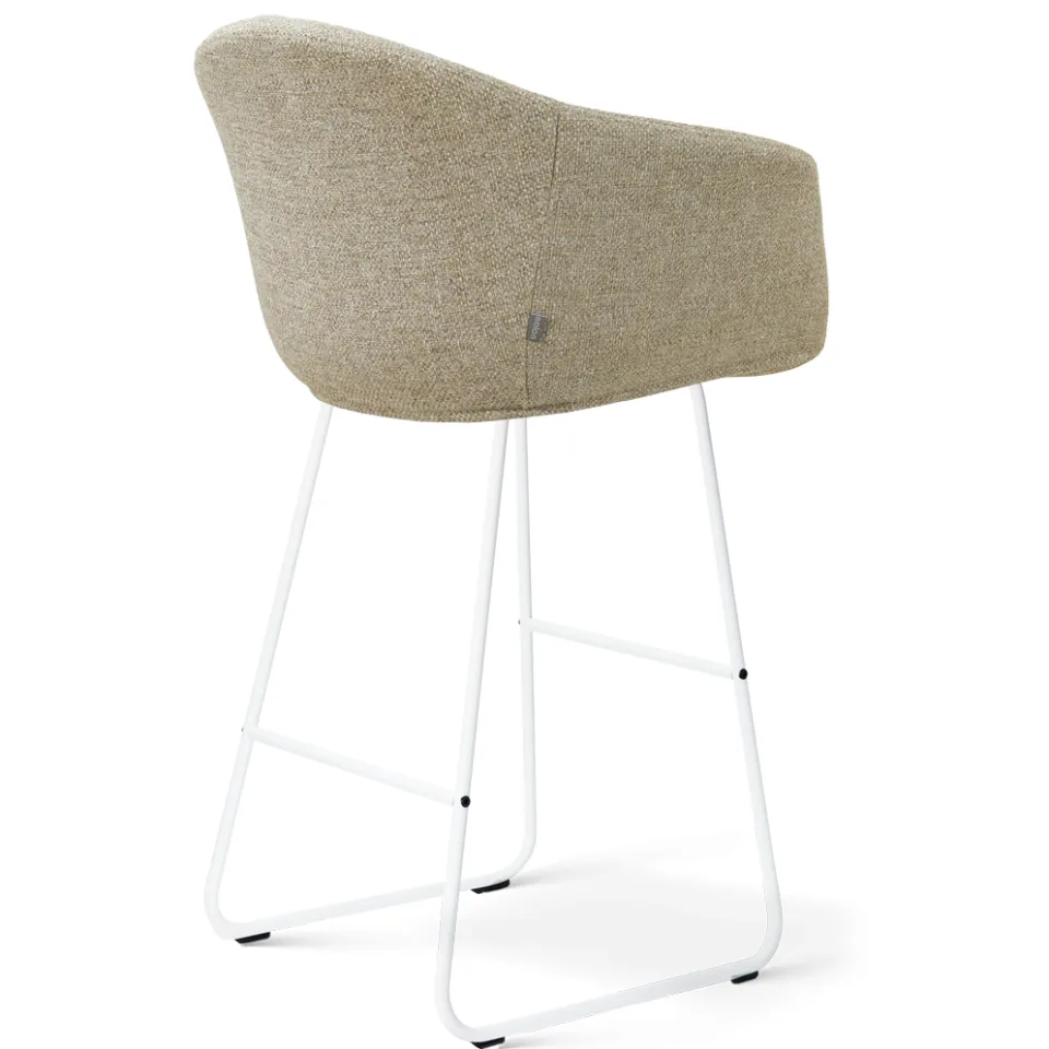Nolon Nino-Otis barkruk taupe melange - wit onderstel - 75 cm, foto 3
