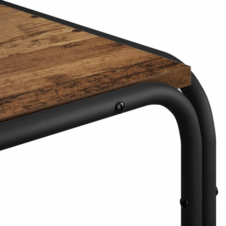 vidaXL Bijzettafel Oud hout 100 x 50 x 46 cm Bewerkt hout bruin, foto 4