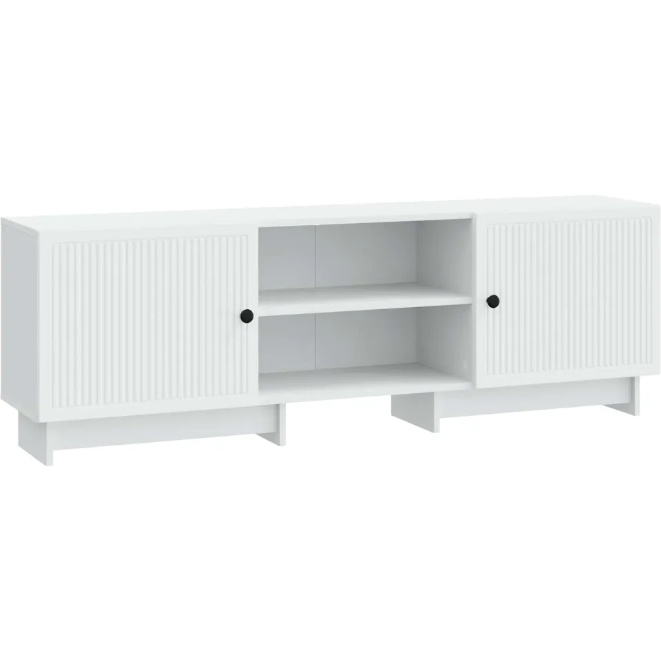 vidaXL TV-kast Wit 150 x 31 x 50 cm Geconstrueerd hout