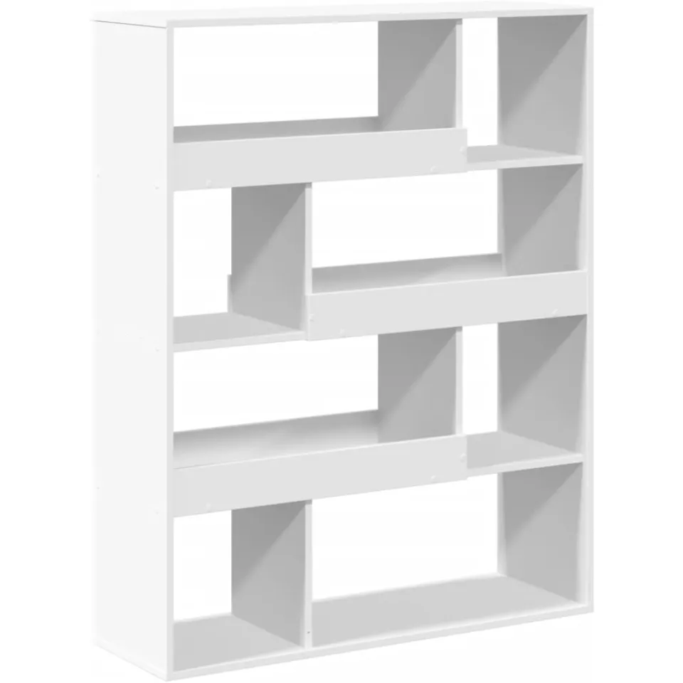 vidaXL Kamerscherm 100x33x125,5 cm bewerkt hout wit, foto 4