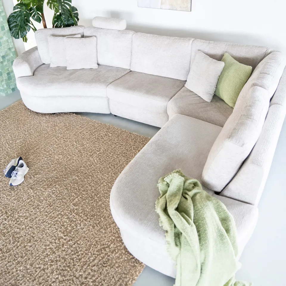 SEVN Soof hoekbank beige, foto 5