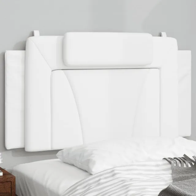 vidaXL Hoofdbordkussen "Viana" Wit 100 cm Kunstleer