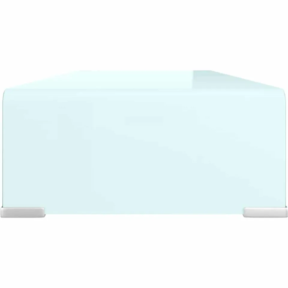vidaXL Tv-meubel/monitorverhoger 70x30x13 cm glas groen