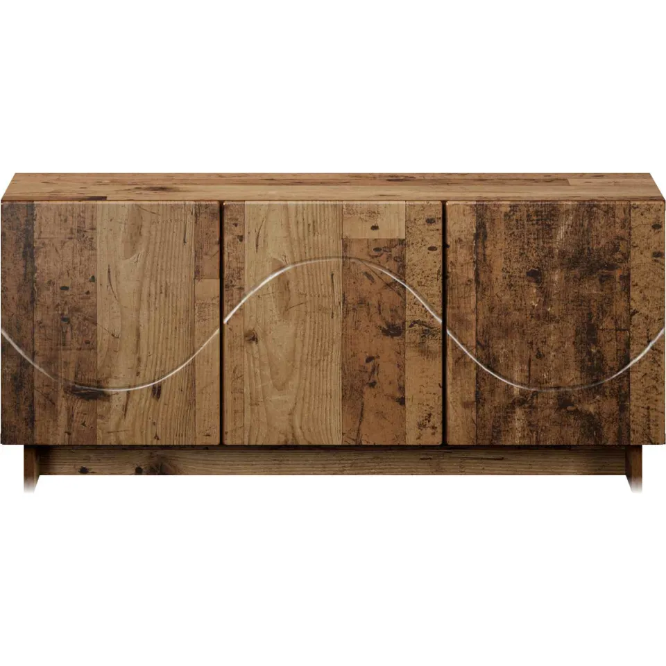 vidaXL tv-meubel 90 x 34,5 x 40 cm Oud hout Bewerkt hout bruin, foto 4