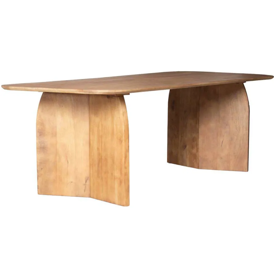 Giga Meubel Eettafel Dalarna - Deens Ovaal Naturel Hout - 240x100x76cm, foto 2