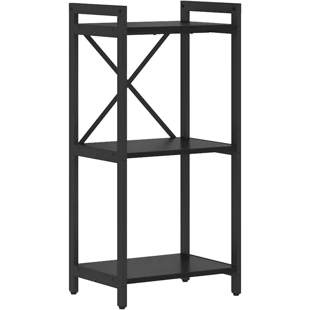vidaXL Boekenkast 40 x 30 x 85 cm Bewerkt hout Zwart Eiken