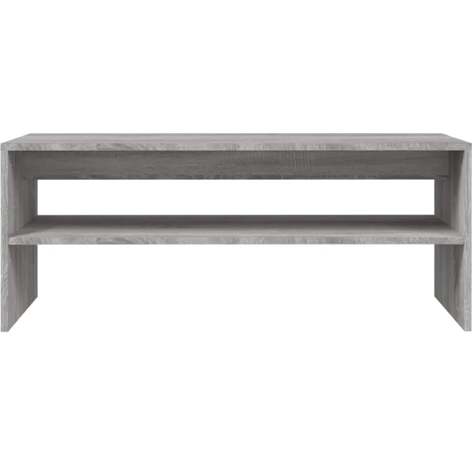 vidaXL Salontafel 100x40x40 cm bewerkt hout grijs sonoma eikenkleurig, foto 4