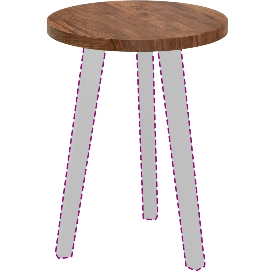 vidaXL Tafelblad Ø 40 x 2,5 cm Rond Massief Eikenhout Licht Bruin, foto 2