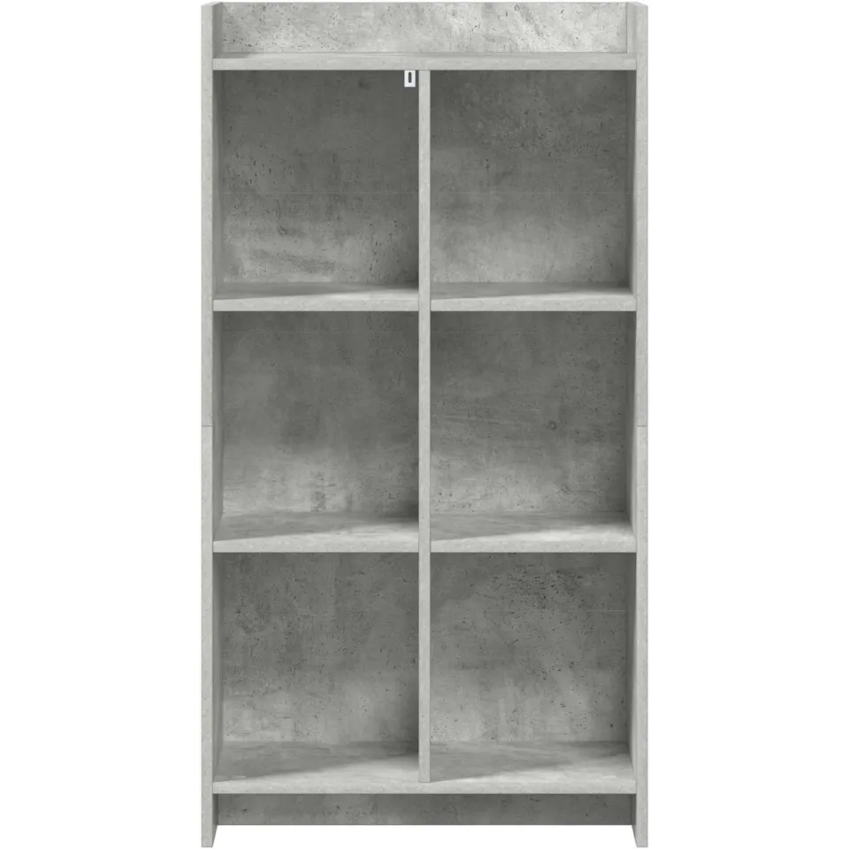 vidaXL Boekenkast Concerte Grijs 59 x 30 x 111 cm Bewerkt hout, foto 4