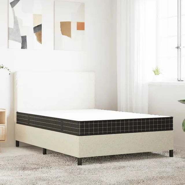 vidaXL Binnenveringmatras middelhard 140x190 cm wit