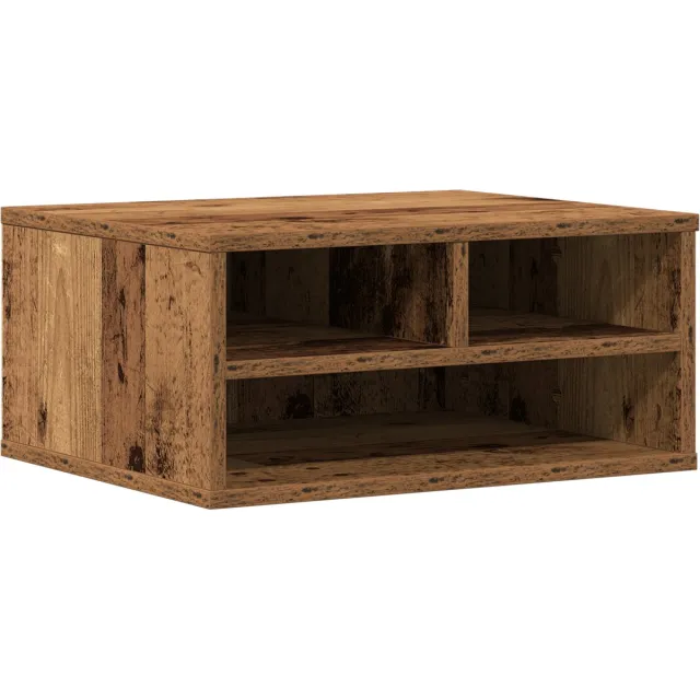 vidaXL Printerstand - Oud - hout - 49 - x - 40 - x - 22,5 - cm - Bewerkt - hout Oud hout
