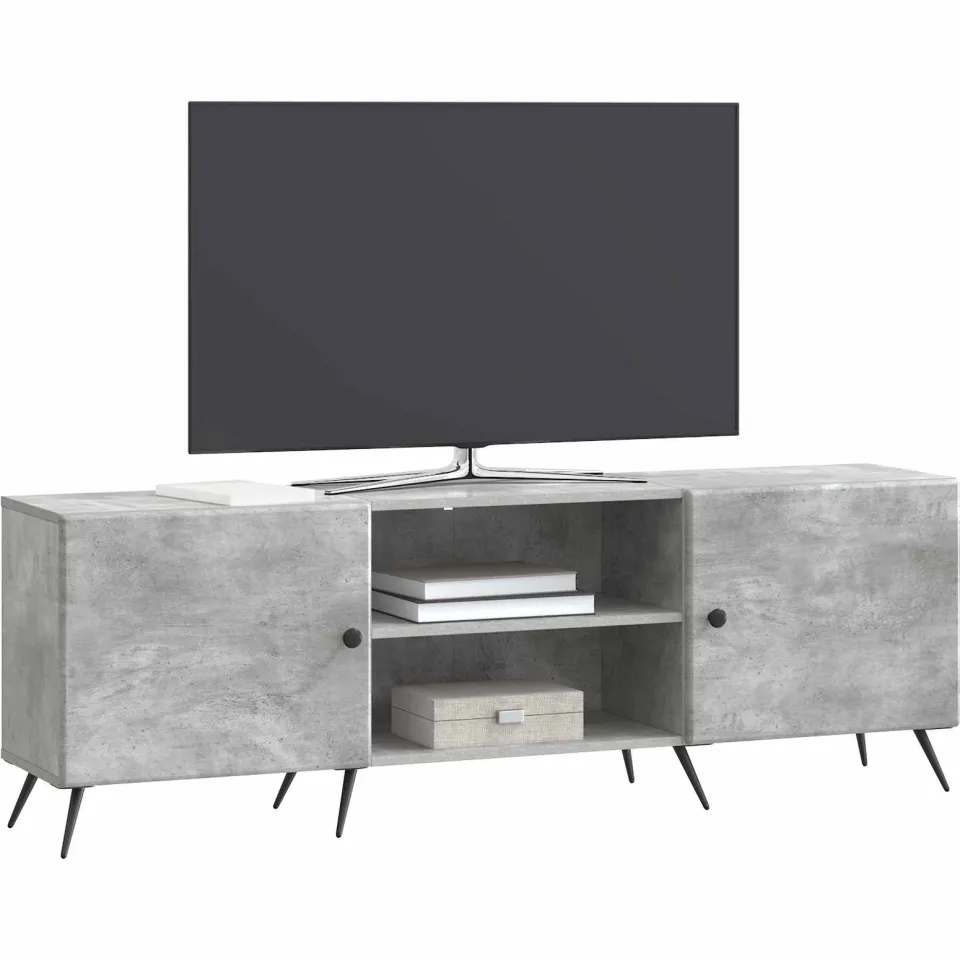 vidaXL TV-kast 150 x 31 x 50 cm Betongrijs Bewerkt hout