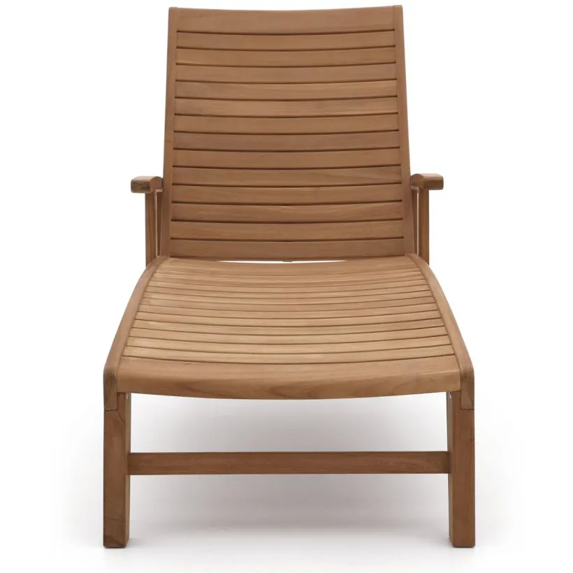 Sunyard Furniture Sunyard Chirburry ligbed met wiel Bruin