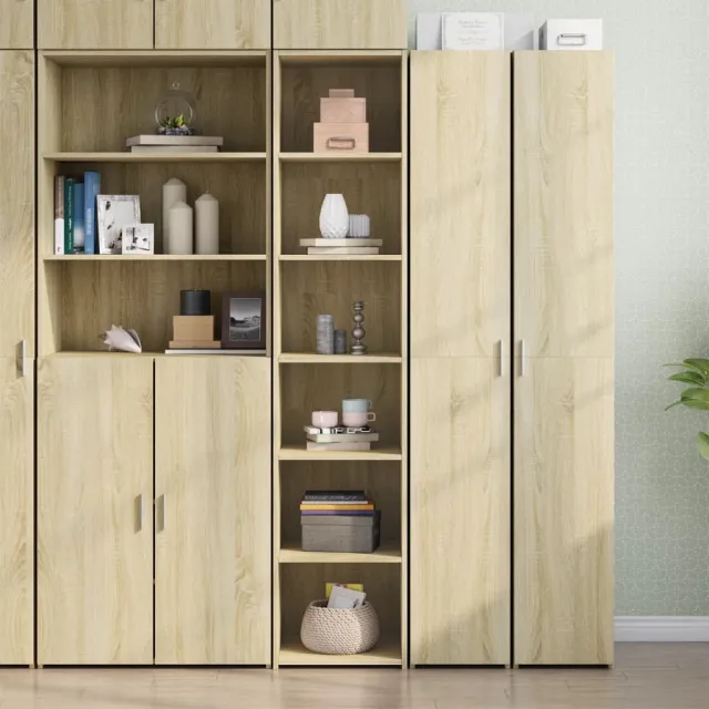 vidaXL Hoge kast 40x41x185 cm bewerkt hout sonoma eikenkleurig Bruin