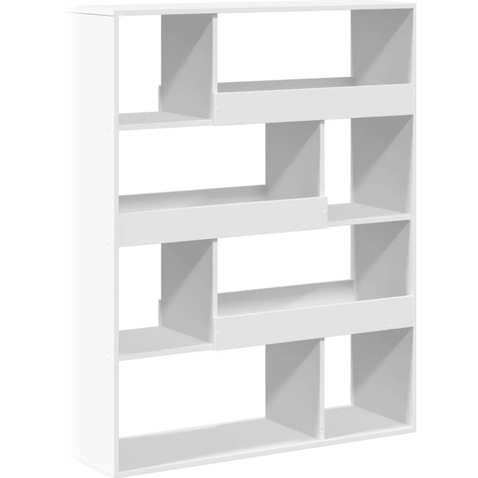 vidaXL Kamerscherm 100x33x125,5 cm bewerkt hout wit, foto 3