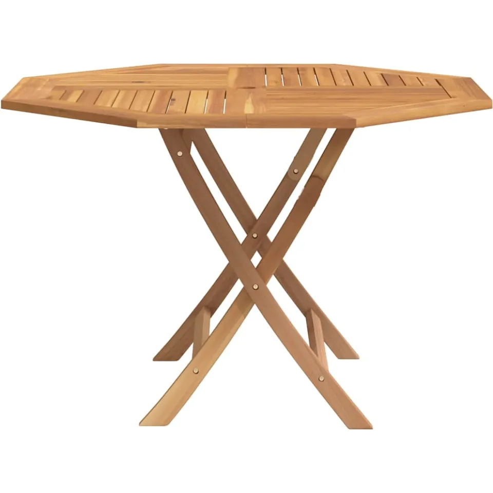 vidaXL Tuintafel inklapbaar 110x110x75 cm massief teakhout bruin, foto 4