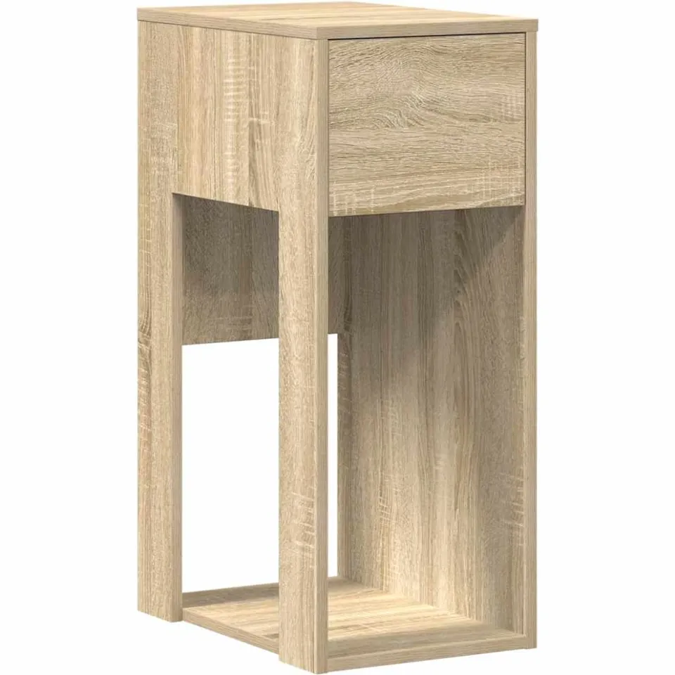 vidaXL Computertorenstandaard met lade 30x44x74 cm sonoma eikenkleurig, foto 3