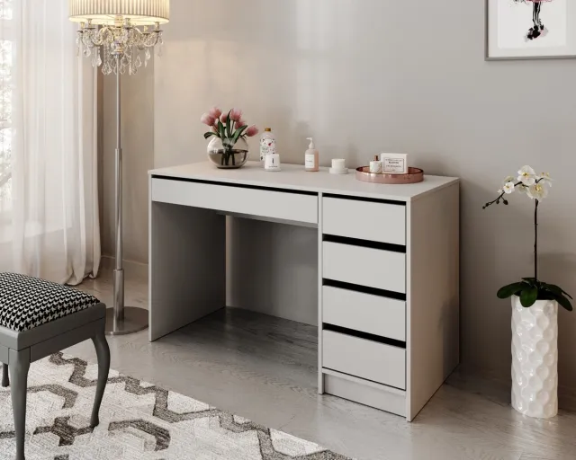MEUBELLA Kaptafel Arco - Beige - 120 cm