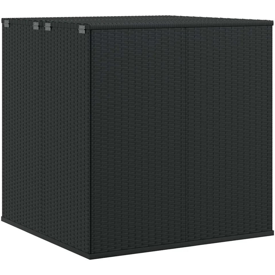 vidaXL Tuinbox 100x97,5x104 cm polyetheen rattan zwart