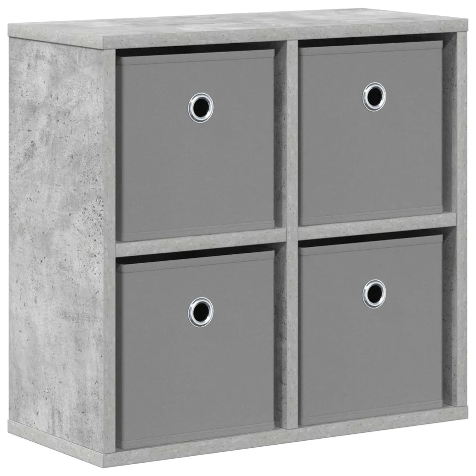 vidaXL Dressoir Beton Grijs 49,5 x 22 x 47 cm, foto 3